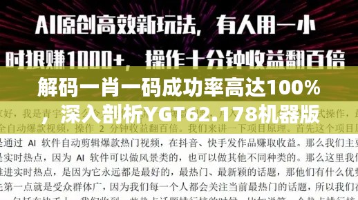 解碼一肖一碼成功率高達(dá)100%，深入剖析YGT62.178機(jī)器版技巧