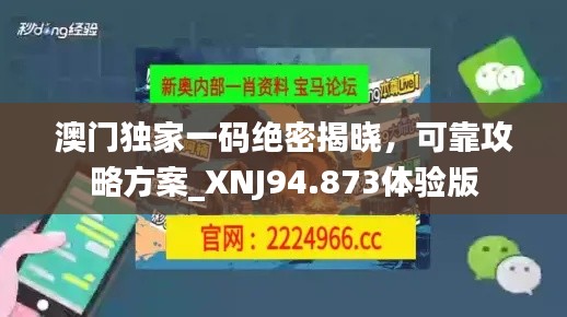 澳門獨(dú)家一碼絕密揭曉，可靠攻略方案_XNJ94.873體驗(yàn)版