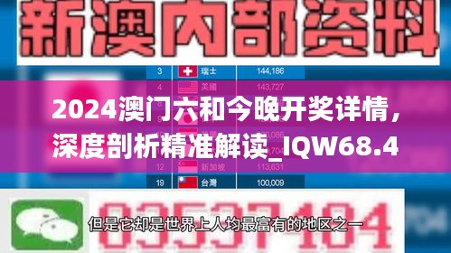 2024澳門六和今晚開(kāi)獎(jiǎng)詳情，深度剖析精準(zhǔn)解讀_IQW68.479風(fēng)尚版