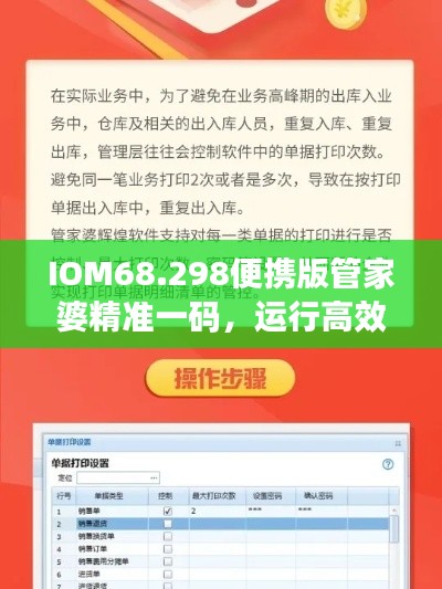 IOM68.298便攜版管家婆精準(zhǔn)一碼，運(yùn)行高效