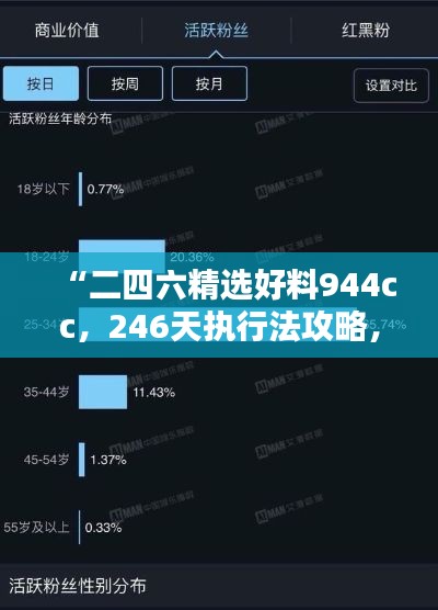 “二四六精選好料944cc，246天執(zhí)行法攻略，ULZ62.612潮流版保障策略”