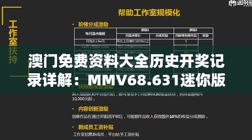 澳門免費(fèi)資料大全歷史開獎記錄詳解：MMV68.631迷你版專業(yè)分析