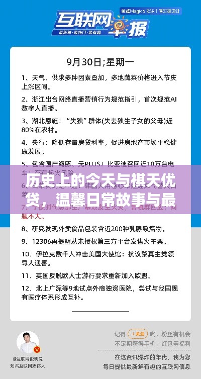 歷史上的今天與祺天優(yōu)貸，溫馨日常故事與最新消息回顧