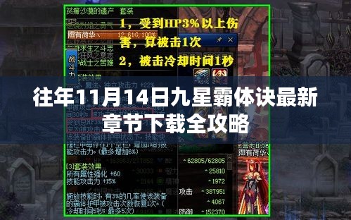 往年11月14日九星霸體訣最新章節(jié)下載全攻略