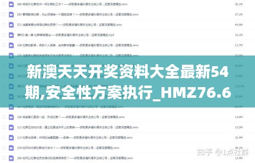 新澳天天開獎資料大全最新54期,安全性方案執(zhí)行_HMZ76.658未來版