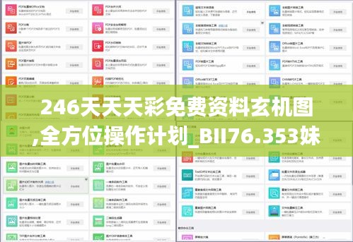 246天天天彩免費資料玄機圖,全方位操作計劃_BII76.353妹妹版