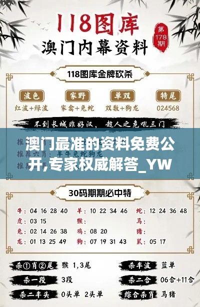 澳門最準的資料免費公開,專家權威解答_YWL76.542限量版