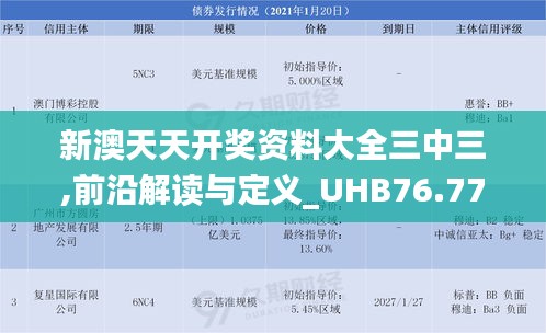 新澳天天開獎資料大全三中三,前沿解讀與定義_UHB76.773任務版