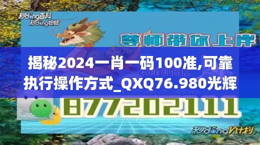 揭秘2024一肖一碼100準,可靠執(zhí)行操作方式_QXQ76.980光輝版