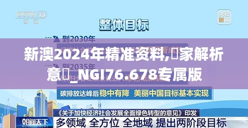 新澳2024年精準資料,專家解析意見_NGI76.678專屬版