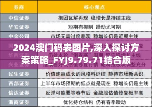 2024澳門碼表圖片,深入探討方案策略_FYJ9.79.71結(jié)合版