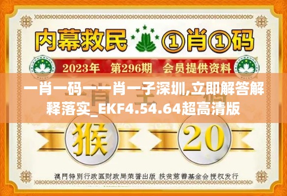 一肖一碼一一肖一子深圳,立即解答解釋落實_EKF4.54.64超高清版