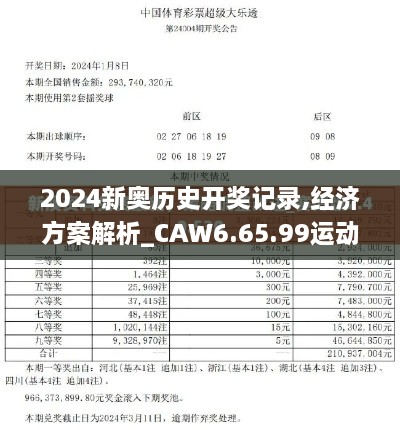 2024新奧歷史開獎記錄,經(jīng)濟(jì)方案解析_CAW6.65.99運(yùn)動版