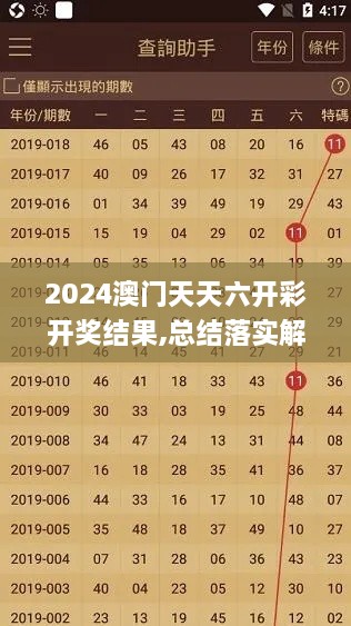 2024澳門天天六開彩開獎結果,總結落實解答解釋_OLM2.67.83活動版