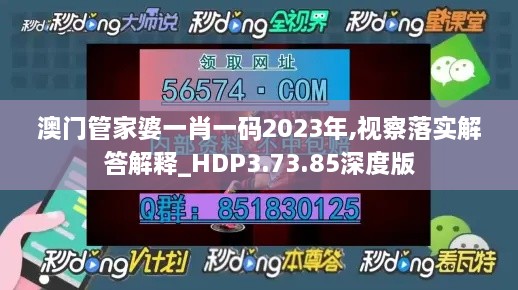 澳門管家婆一肖一碼2023年,視察落實(shí)解答解釋_HDP3.73.85深度版