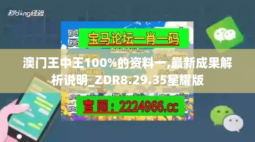 澳門王中王100%的資料一,最新成果解析說明_ZDR8.29.35星耀版