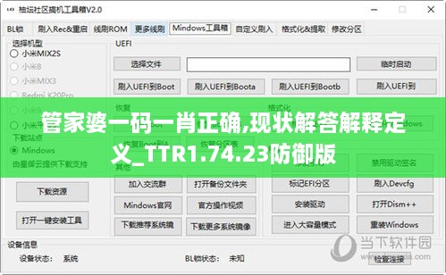 管家婆一碼一肖正確,現(xiàn)狀解答解釋定義_TTR1.74.23防御版