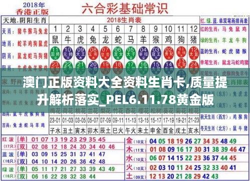 澳門正版資料大全資料生肖卡,質(zhì)量提升解析落實(shí)_PEL6.11.78黃金版