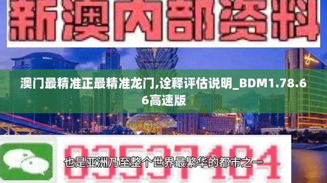 澳門最精準正最精準龍門,詮釋評估說明_BDM1.78.66高速版