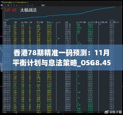 香港78期精準(zhǔn)一碼預(yù)測：11月平衡計劃與息法策略_OSG8.45.21先鋒實踐版本