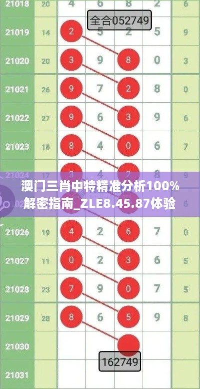 澳門三肖中特精準(zhǔn)分析100%解密指南_ZLE8.45.87體驗(yàn)版