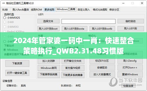 2024年管家婆一碼中一肖：快速整合策略執(zhí)行_QWB2.31.48習(xí)慣版