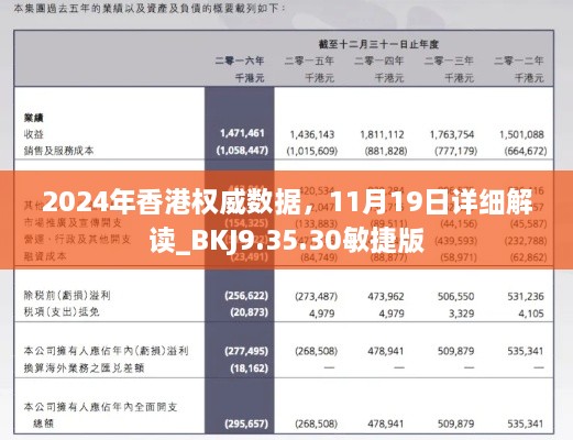 2024年香港權(quán)威數(shù)據(jù)，11月19日詳細(xì)解讀_BKJ9.35.30敏捷版