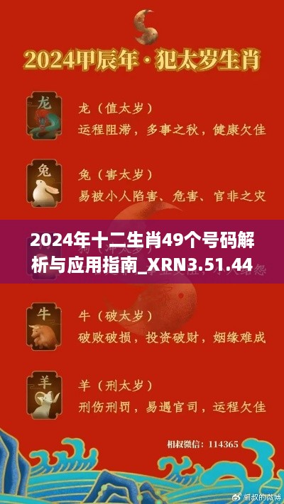 2024年十二生肖49個號碼解析與應用指南_XRN3.51.44愉悅版