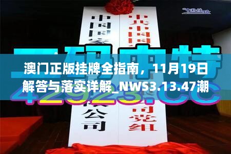 澳門正版掛牌全指南，11月19日解答與落實詳解_NWS3.13.47潮流版