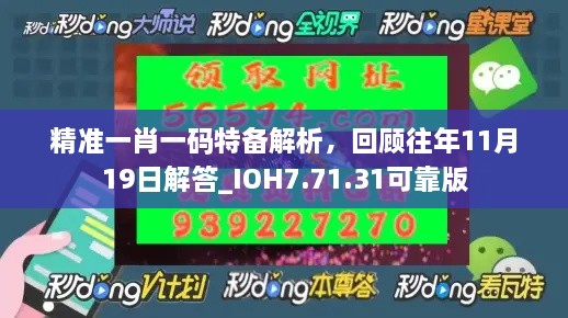 精準(zhǔn)一肖一碼特備解析，回顧往年11月19日解答_IOH7.71.31可靠版