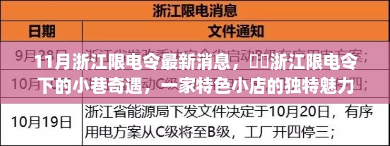 浙江限電令下的小巷奇遇，特色小店的獨(dú)特魅力最新消息解析