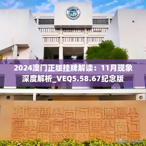 2024澳門正版掛牌解讀：11月現(xiàn)象深度解析_VEQ5.58.67紀念版