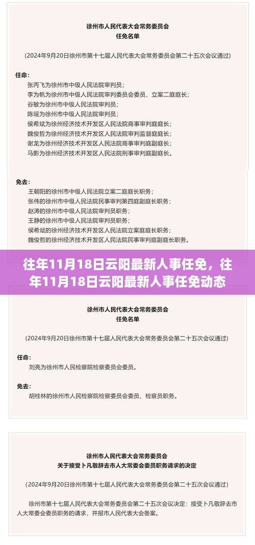 往年11月18日云陽人事任免動態(tài)更新