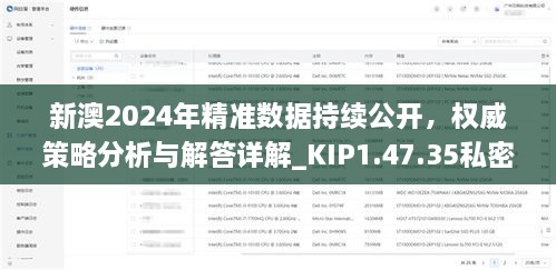 新澳2024年精準(zhǔn)數(shù)據(jù)持續(xù)公開，權(quán)威策略分析與解答詳解_KIP1.47.35私密版