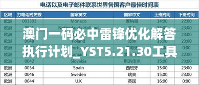 澳門一碼必中雷鋒優(yōu)化解答執(zhí)行計劃_YST5.21.30工具版