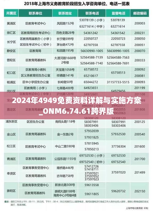 2024年4949免費(fèi)資料詳解與實施方案_ONM6.74.61跨界版