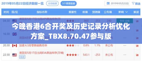 今晚香港6合開獎及歷史記錄分析優(yōu)化方案_TBX8.70.47參與版