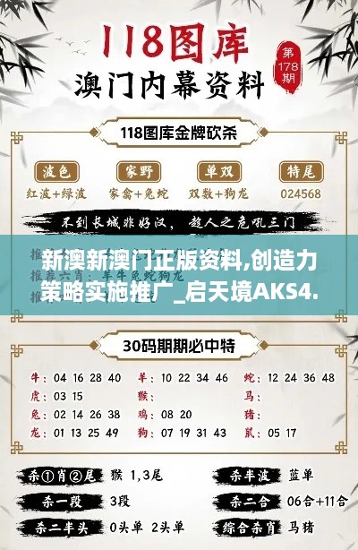 新澳新澳門正版資料,創(chuàng)造力策略實施推廣_啟天境AKS4.30