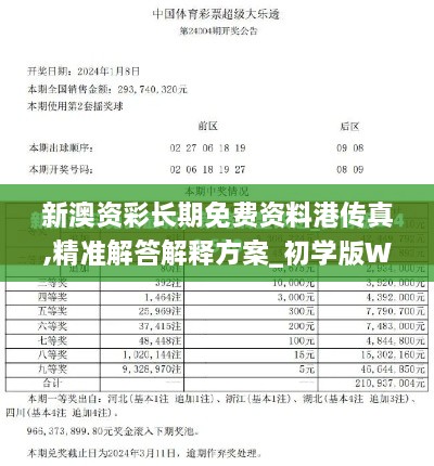 新澳資彩長期免費(fèi)資料港傳真,精準(zhǔn)解答解釋方案_初學(xué)版WHZ2.63