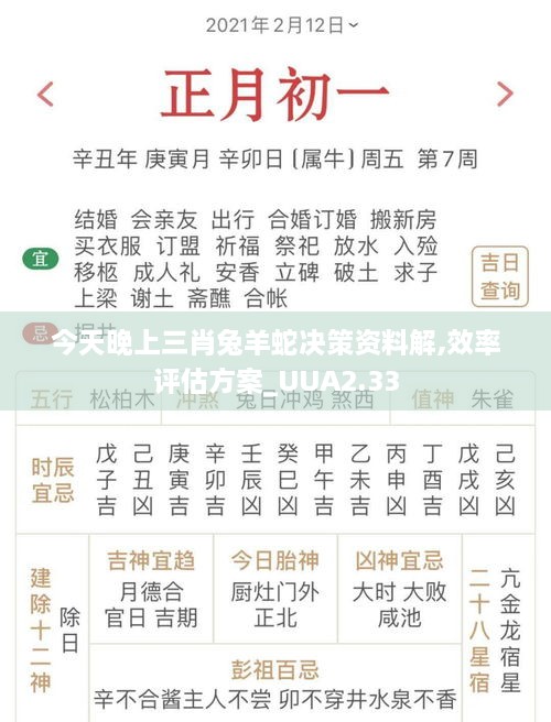 今天晚上三肖兔羊蛇決策資料解,效率評(píng)估方案_UUA2.33