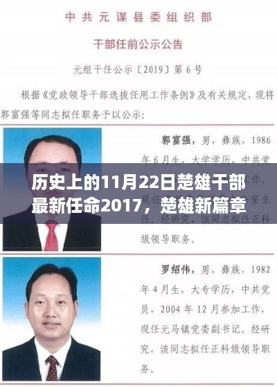 楚雄干部任命故事，新篇章的溫馨啟程，紀念一個歷史性的任命日（附日期）