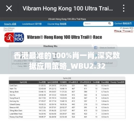 香港最準的100%肖一肖,深究數據應用策略_WBU2.32