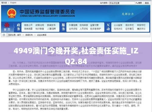 4949澳門今晚開獎,社會責(zé)任實施_IZQ2.84