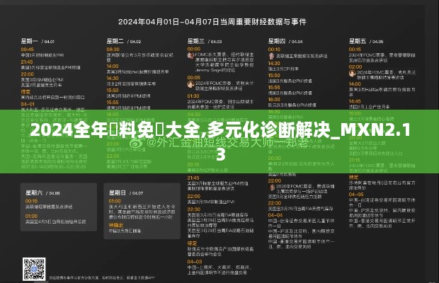2024全年資料免費(fèi)大全,多元化診斷解決_MXN2.13