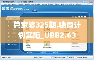 管家婆325期,穩(wěn)固計(jì)劃實(shí)施_UBB2.63