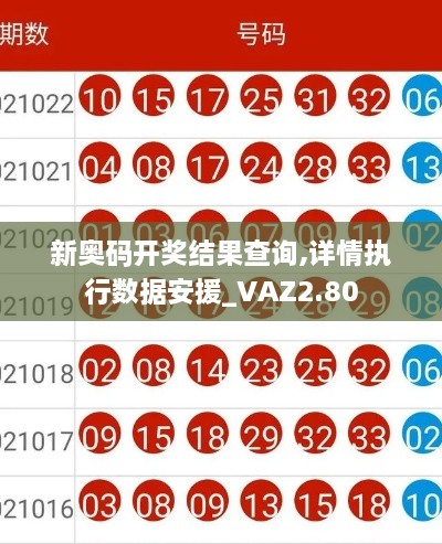 新奧碼開獎(jiǎng)結(jié)果查詢,詳情執(zhí)行數(shù)據(jù)安援_VAZ2.80