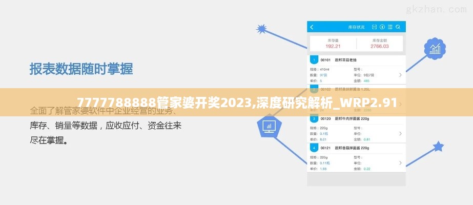 7777788888管家婆開獎2023,深度研究解析_WRP2.91