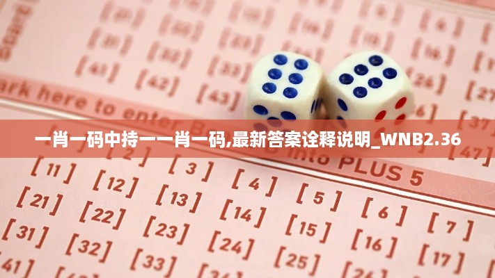 一肖一碼中持一一肖一碼,最新答案詮釋說明_WNB2.36