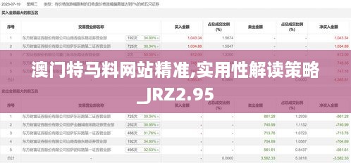 澳門特馬料網(wǎng)站精準,實用性解讀策略_JRZ2.95