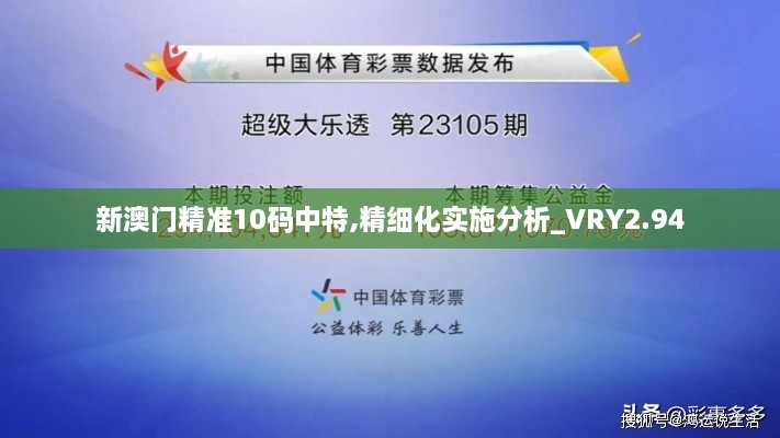 新澳門精準(zhǔn)10碼中特,精細(xì)化實(shí)施分析_VRY2.94